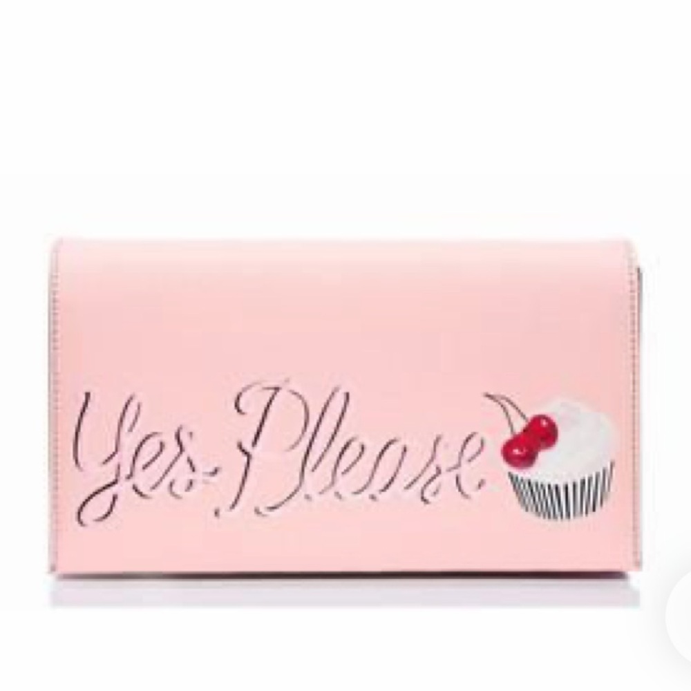 Kate Spade Magnolia Bakery YES PLEASE TALLY Clutch